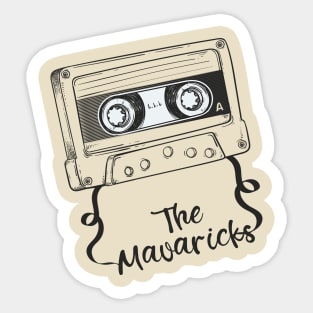 Good Vibes The Mavaricks // Retro Ribbon Cass Sticker